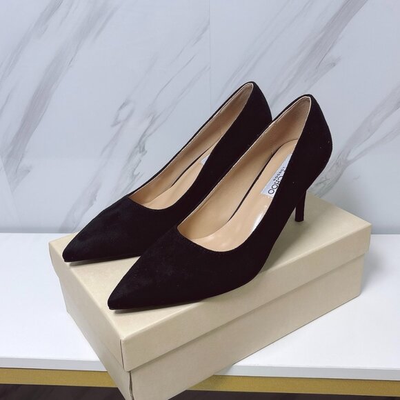 Jimmy Choo Shoes - JIMMY CHOO "JC diamond round button flat single ballet shoes